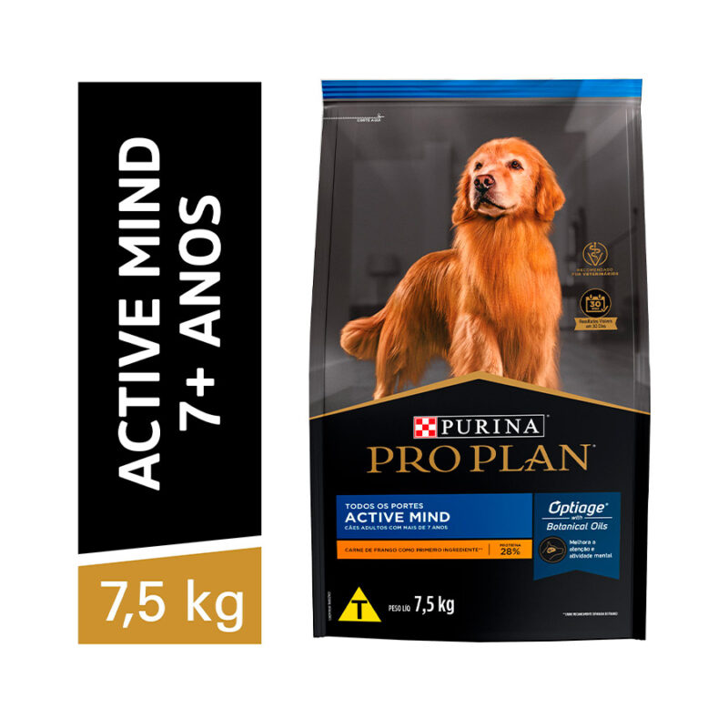 PROPLAN CAES 7+ ACTIVE MIND 7,5KG