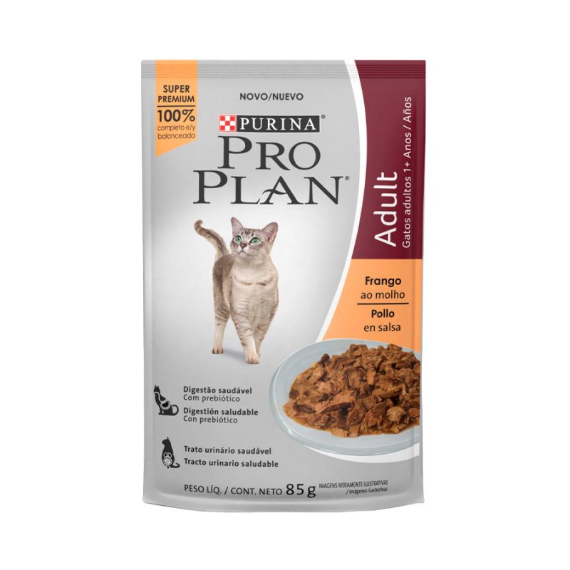 SACHÊ PROPLAN GATOS ADULTOS FRANGO 85G