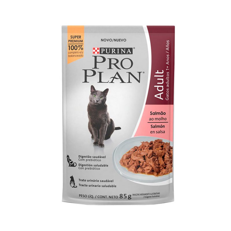 SACHÊ PROPLAN GATOS ADULTOS SALMÃO 85G