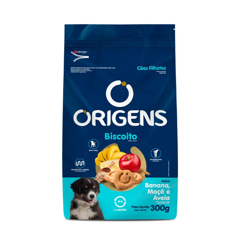 ORIGENS BISCOITO CAES FILHOTE BANANA 300G