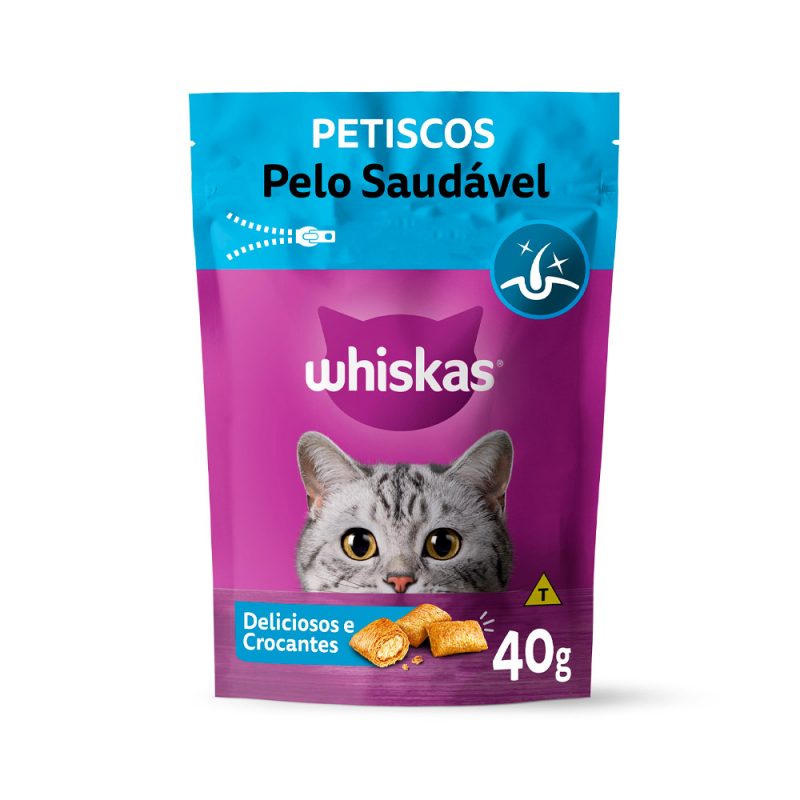 WHISKAS PETISCOS PELO SAUDAVEL 40G