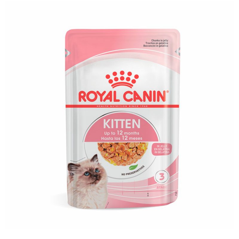 SACHE ROYAL CANIN GATOS FILHOTES KITTEN JELLY ATE 12 MESES 85G