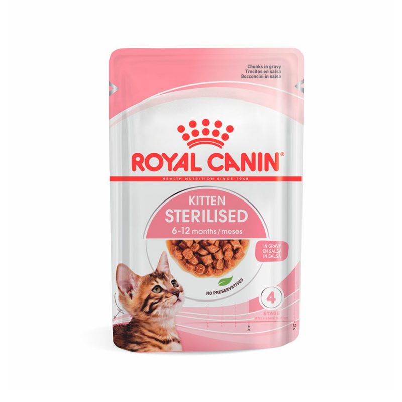 SACHE ROYAL CANIN GATOS KITTEN STERILISED 6 A 12 MESES 85G