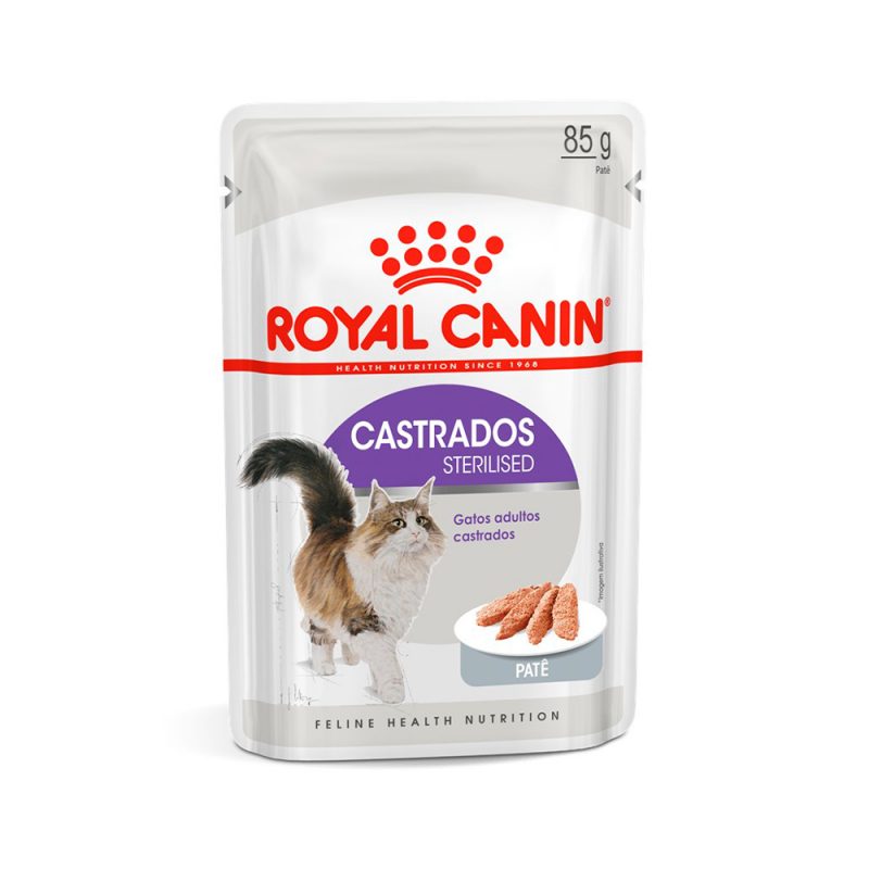 SACHÊ ROYAL CANIN GATOS CASTRADOS STERILISED PATÃŠ 85G