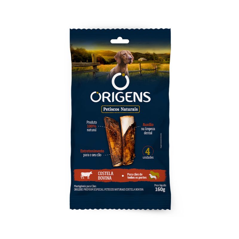 ORIGENS PETISCO NATURAL COSTELA 160G