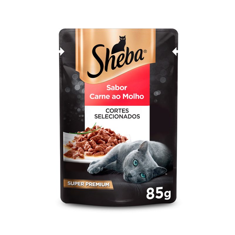 SACHÊ SHEBA GATOS ADULTOS CARNE 85G