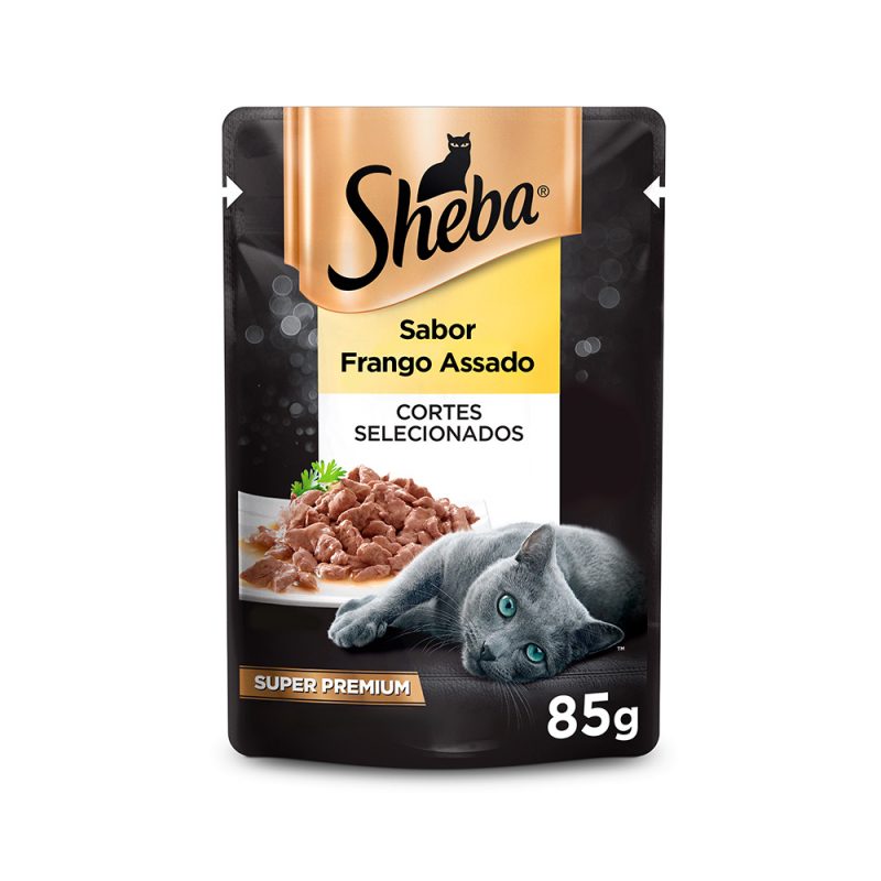 SACHÊ SHEBA GATOS ADULTOS FRANGO ASSADO 85G