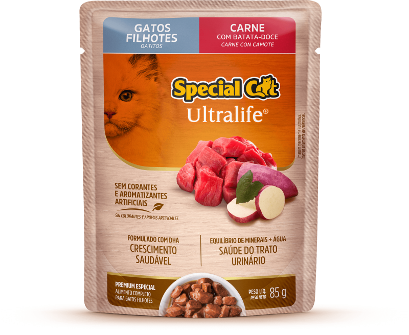 SACHÊ SPECIAL CAT GATOS FILHOTES CARNE 85G