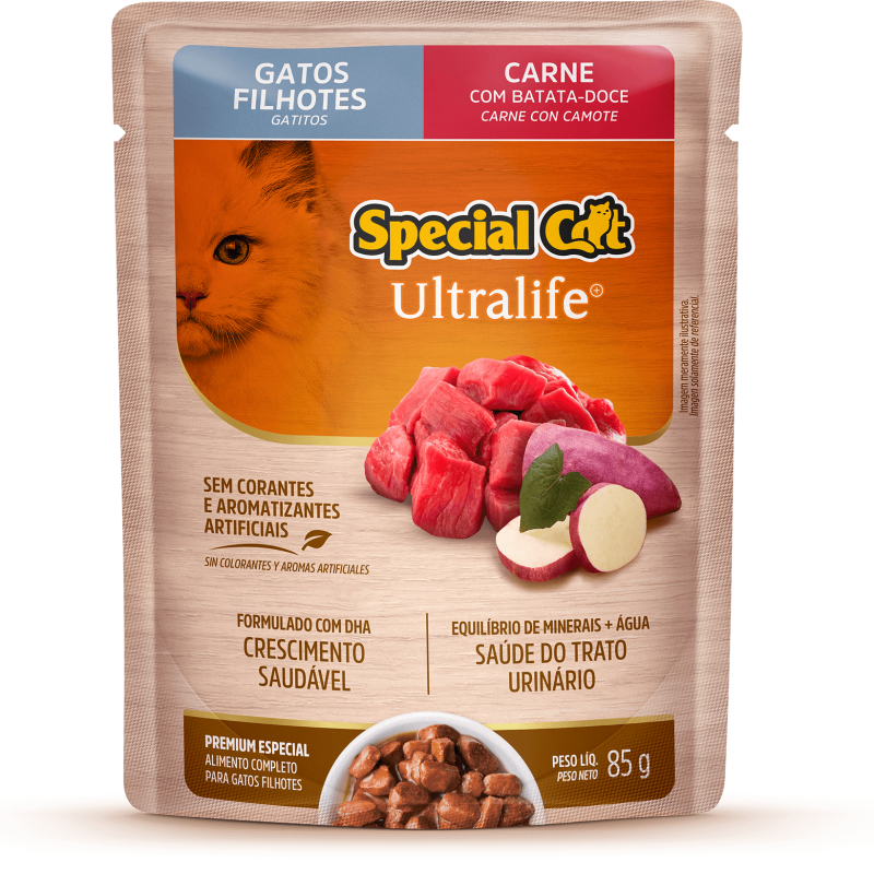 SACHÊ SPECIAL CAT GATOS FILHOTES CARNE 85G