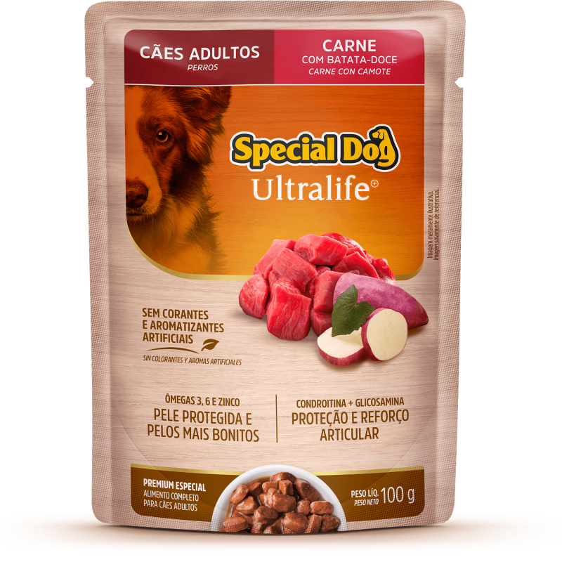 SACHÊ SPECIAL DOG CÃES ADULTOS CARNE 100G