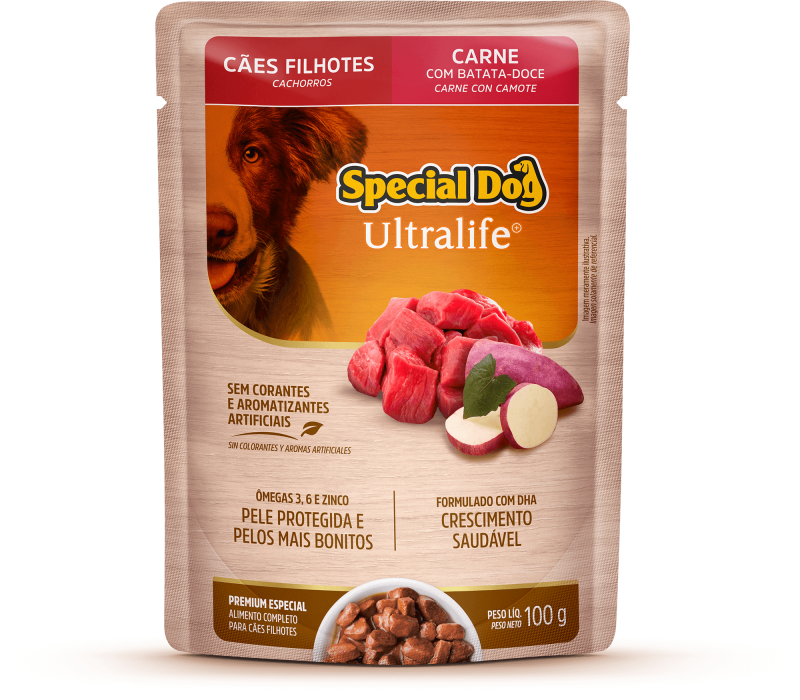 SACHÊ SPECIAL DOG CÃES FILHOTES CARNE 100G